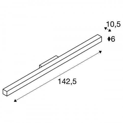 Buitenlamp Q-line binnen verlichting zwart aluminium in moderne stijl