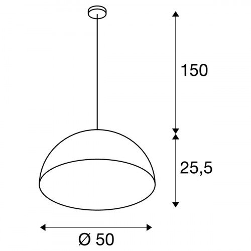 Ronde zwart/goud binnenverlichting hanglamp aluminium E27