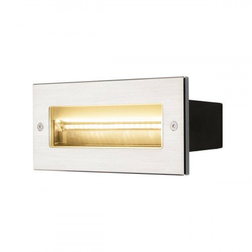 Buienlamp Brick inbouwspot rvs aluminium modern wandverlichting