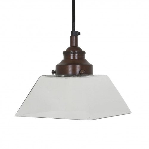 messing lamp in de kleur antiek koper met een E27 fitting