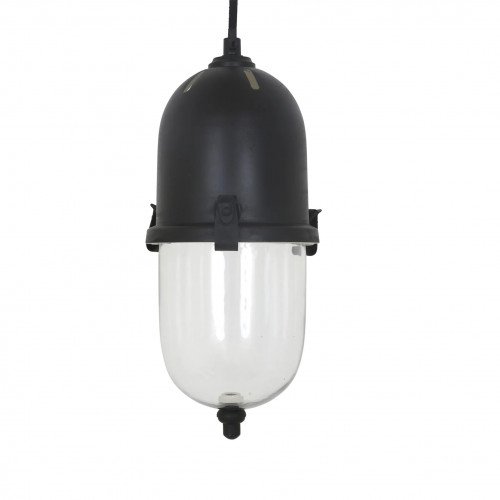 messing lamp in de kleur antiek zwart met een E27 fitting