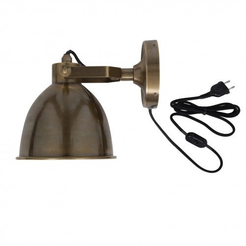 messing lamp in de kleur antiek messing met een E27 fitting