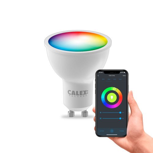 Calex smart wifi instelbare gu10 lichtbron.