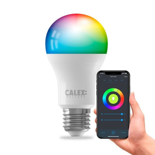 Calex Smart LED Standaardlamp A60 E27 220-240V 8,5W 806lm 2200-4000K+RGB | Nostalux.nl