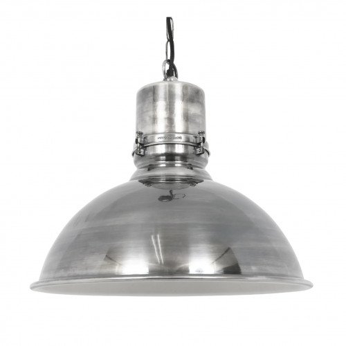 messing lamp in de kleur antiek zilver met een E27 fitting