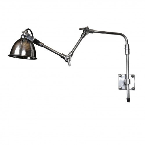 messing lamp in de kleur antiek zilver met een GU10 fitting