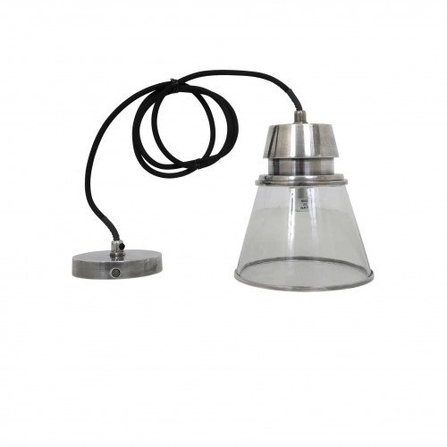 messing lamp in de kleur antiek zilver met een E14 fitting