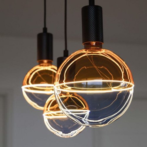 Lichtbron globe 188 amber blue Dimbaar E27