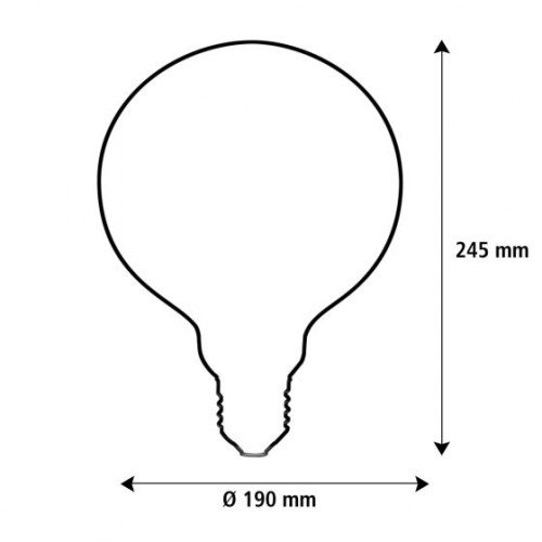 Lichtbron globe 188 amber blue Dimbaar E27