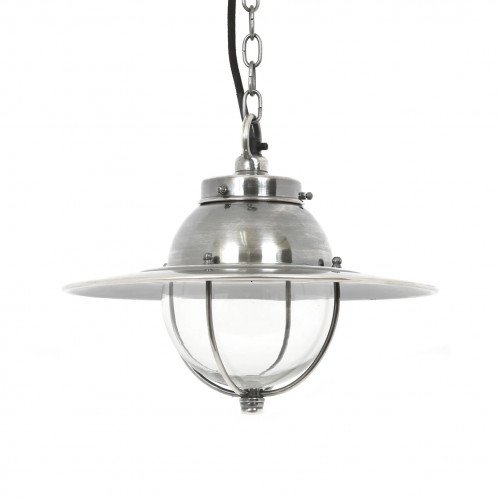 messing lamp in de kleur antiek zilver met een E27 fitting