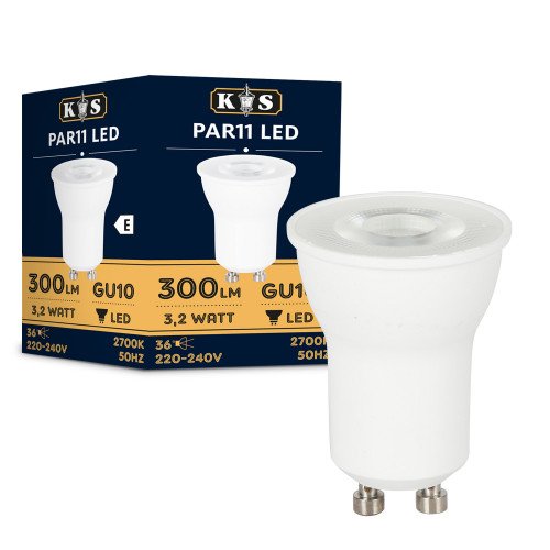 PAR11 GU10 LED lichtbron 3.2W Dimbaar 2700K