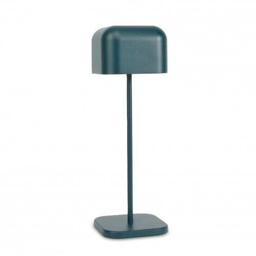 Blauwe tafellamp aluminium modern buiten en binnen