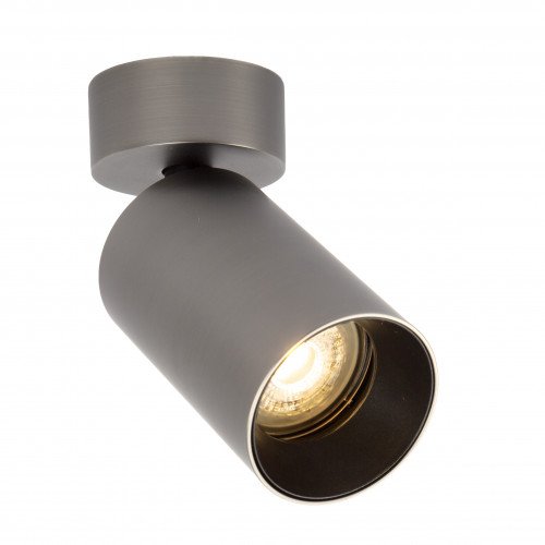 Richtbare opbouwspot Mila 1 rond gun metal