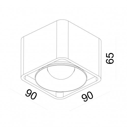 Wit opbouwspot moderne geïntegreerde LED