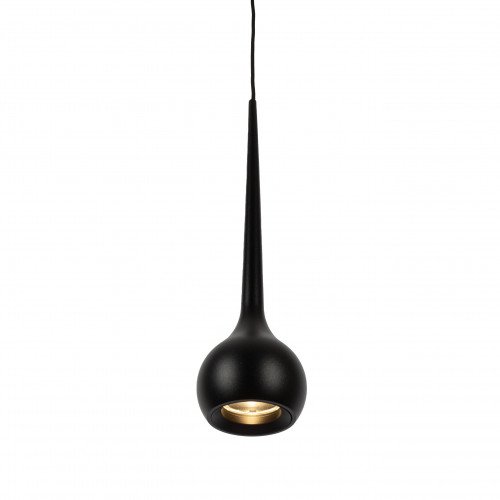 Zwarte druppel-design hanglamp aluminium modern