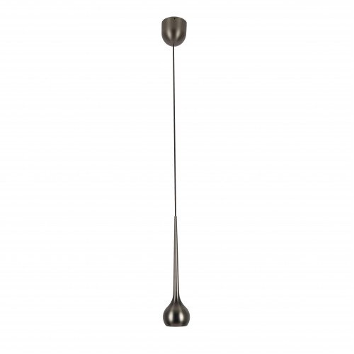 Gun metal druppel-design hanglamp aluminium modern