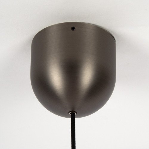 Gun metal druppel-design hanglamp aluminium modern