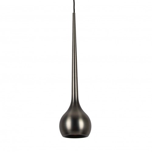 Gun metal druppel-design hanglamp aluminium modern