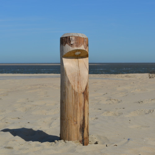 houten buiten terras lamp van kastanje hout Baum  inclusief led lamp duurzame buitenverlichting