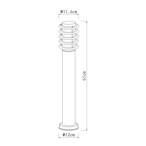 Soll 2 Zwart (7039D4) - KS Verlichting - Tuinlampen